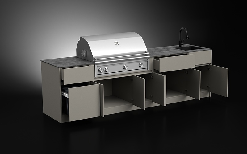 Extruded-Aluminium-Kitchen-Cabinets-Outside